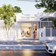 Phương án thiết kế nội thất shop thời trang Hoa Anh Đào